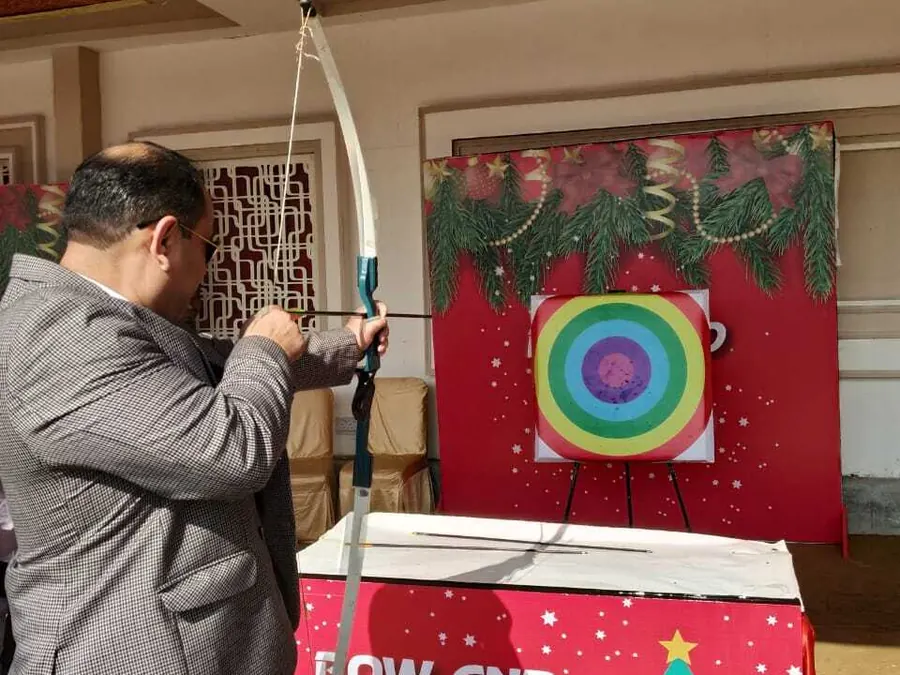 Archery Game setup prepared for an event in Gurgaon