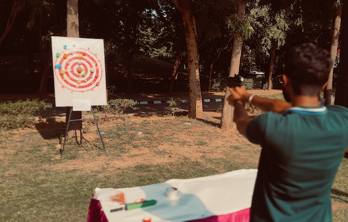 balloon shooting game Agra, shooting game rental Agra, carnival game rentals Agra, birthday party games, wedding entertainment games, corporate event games, school carnival games, college fest games, engagement party activities