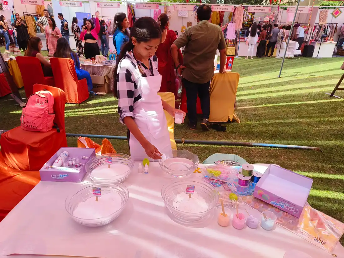 Bath-bomb Activities setup for events in Patna