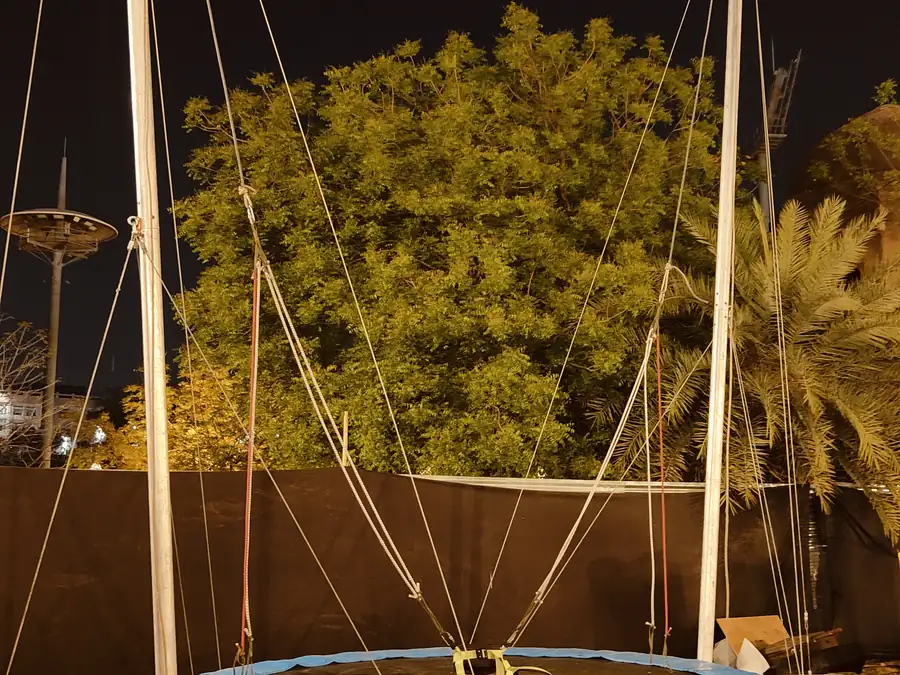 Bungee Jumping Game setup prepared for an event in Kanpur