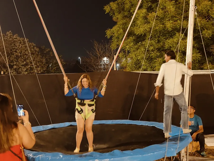 Bungee Jumping Game rental setup for parties and corporate events in Kanpur