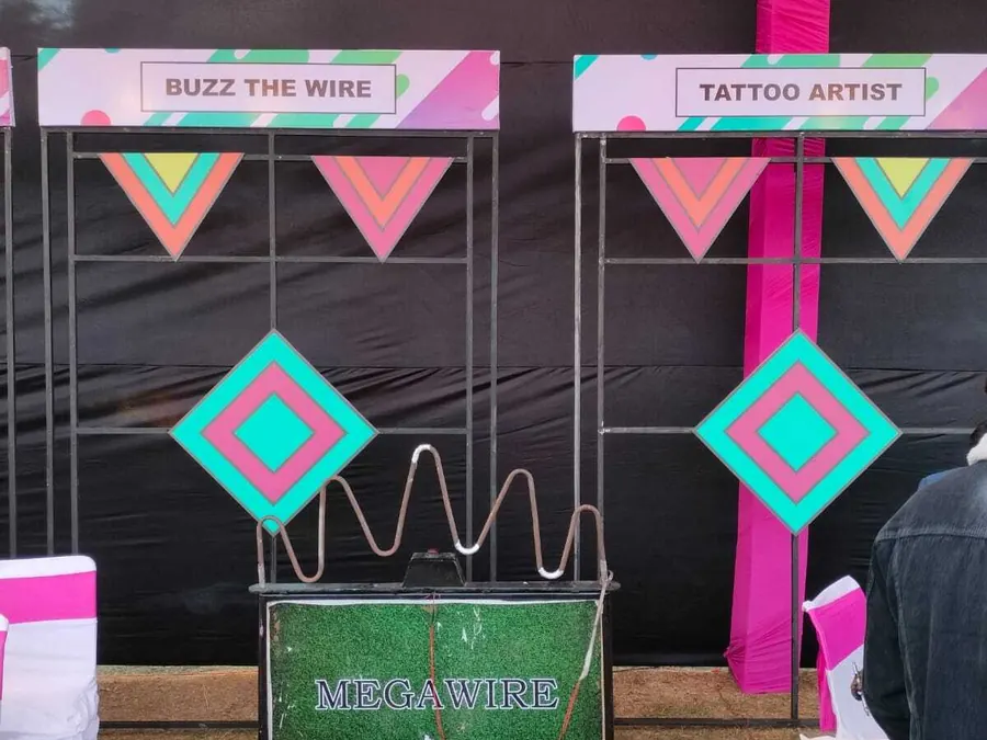 Buzz Wire Game setup prepared for an event in Goa