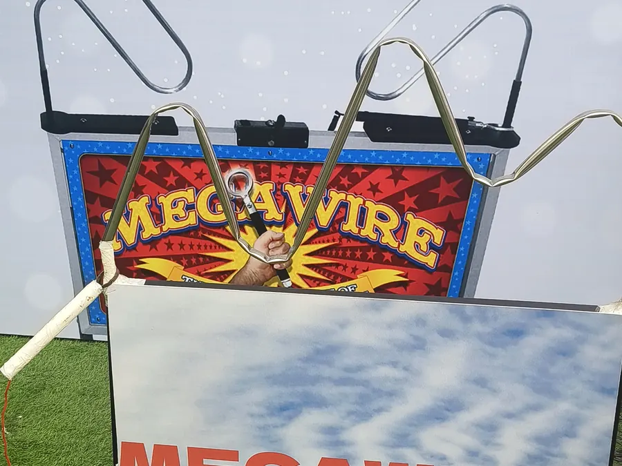 Event-ready buzz wire game setup by Page One Memories in Goa