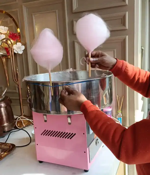 Candyfloss Stall Rental setup for weddings, parties and corporate events in Gurgaon