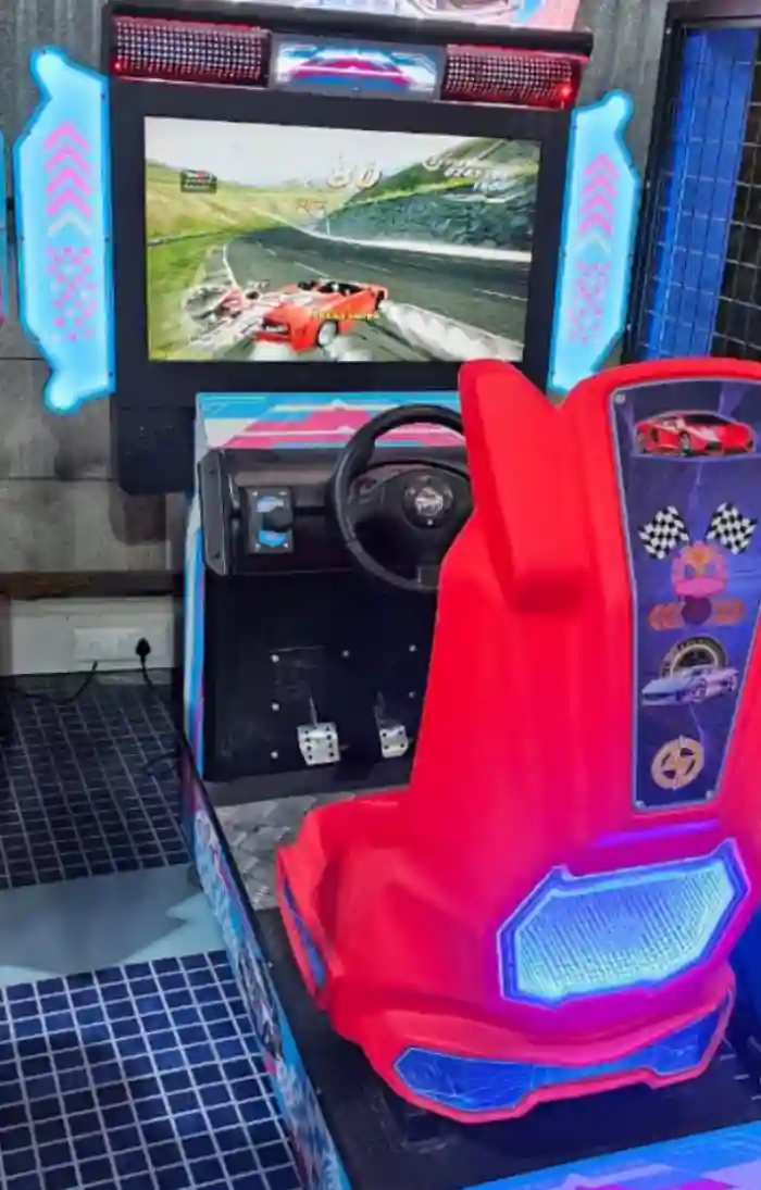 arcade racing game, car racing arcade Noida, gaming zone rental, game booth rental, event entertainment Noida
