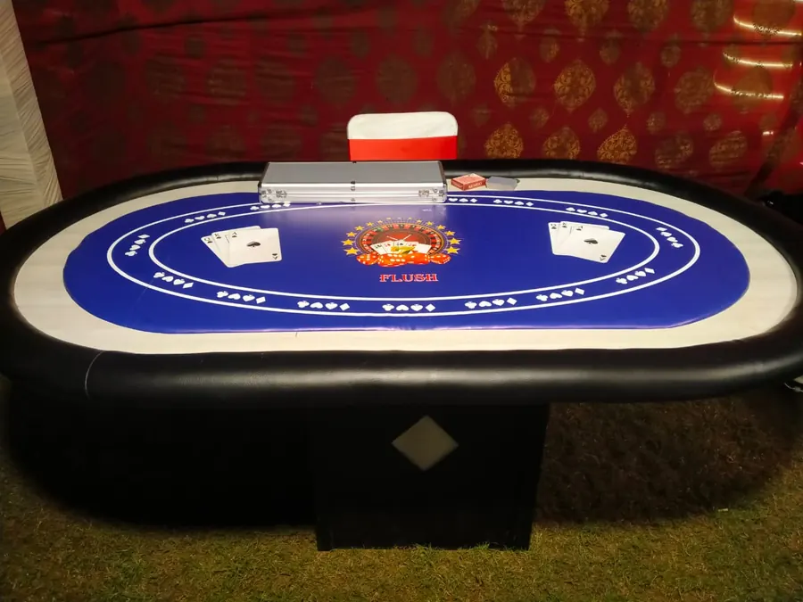 Casino Table Game setup prepared for an event in Goa