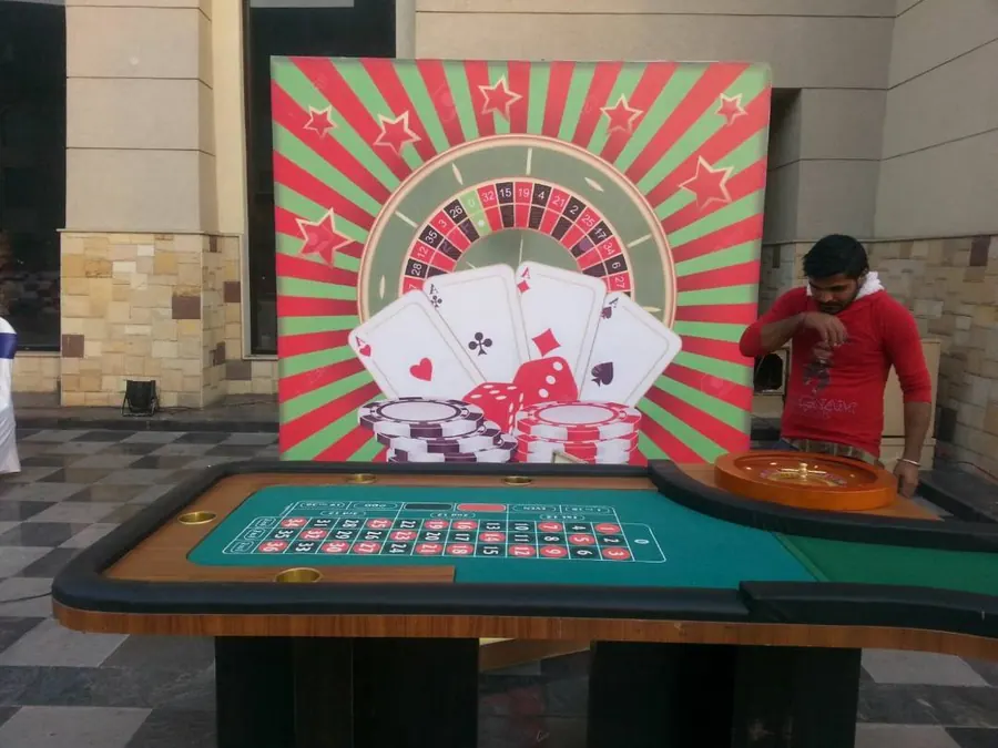 Casino Table Game rental setup for parties and corporate events in Goa