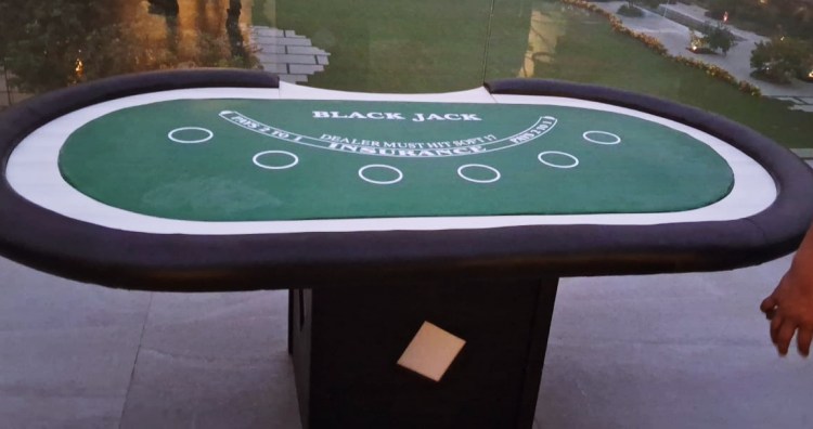 Blackjack table rental in Chandigarh for casino theme parties Blackjack table rental in Chandigarh for casino theme parties