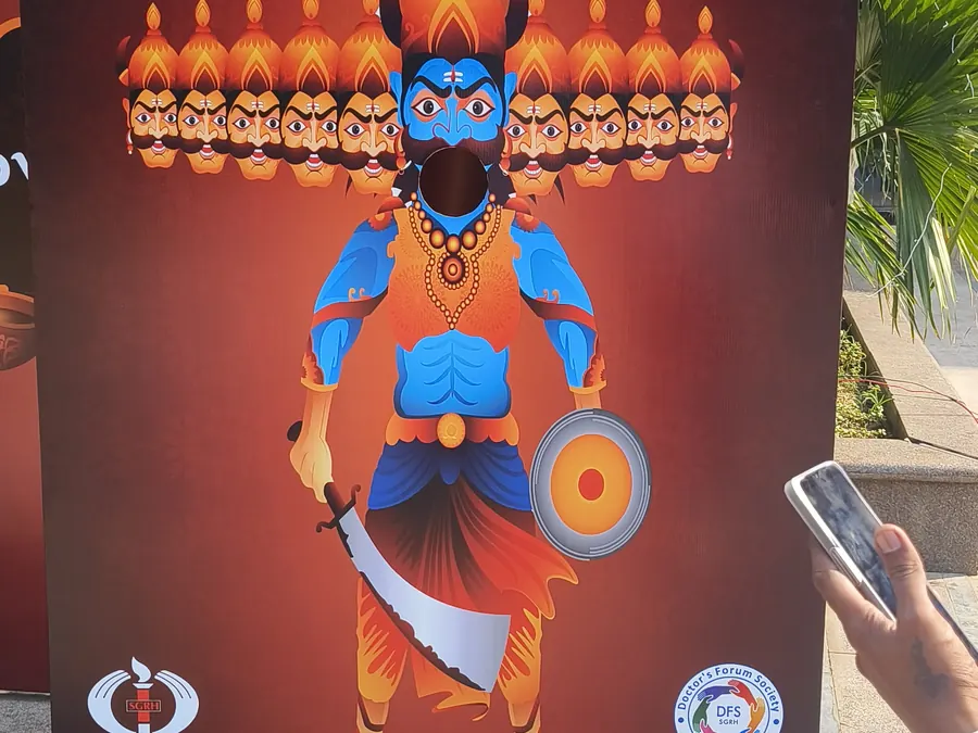 Feed the Character Game setup prepared for an event in Goa