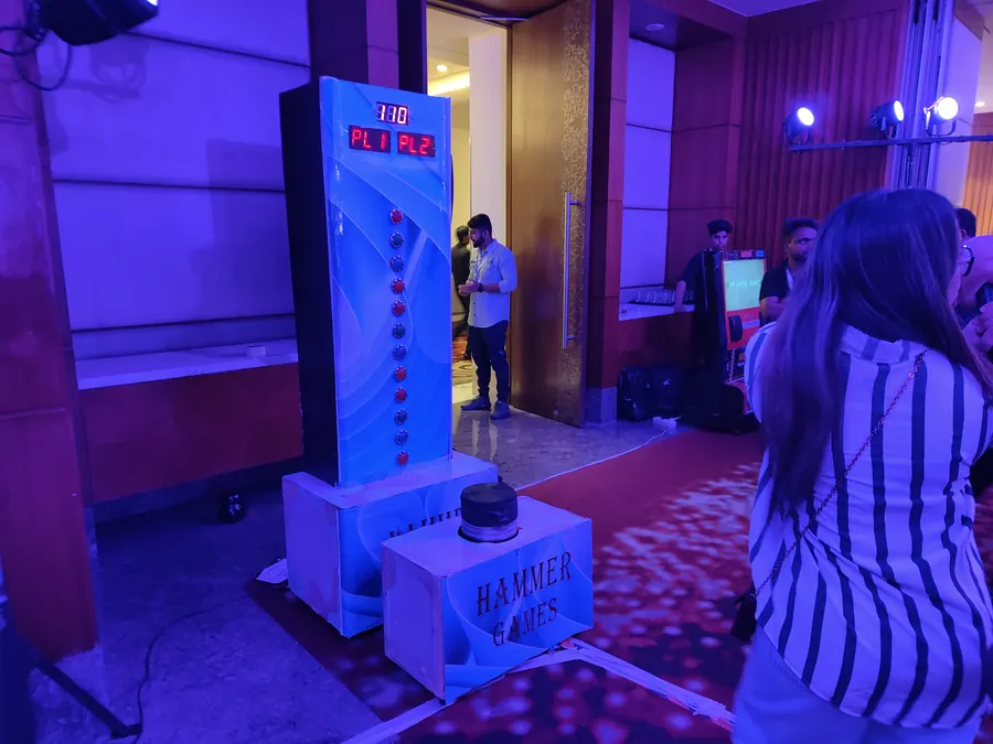 Hammer Arcade Game setup prepared for an event in Goa