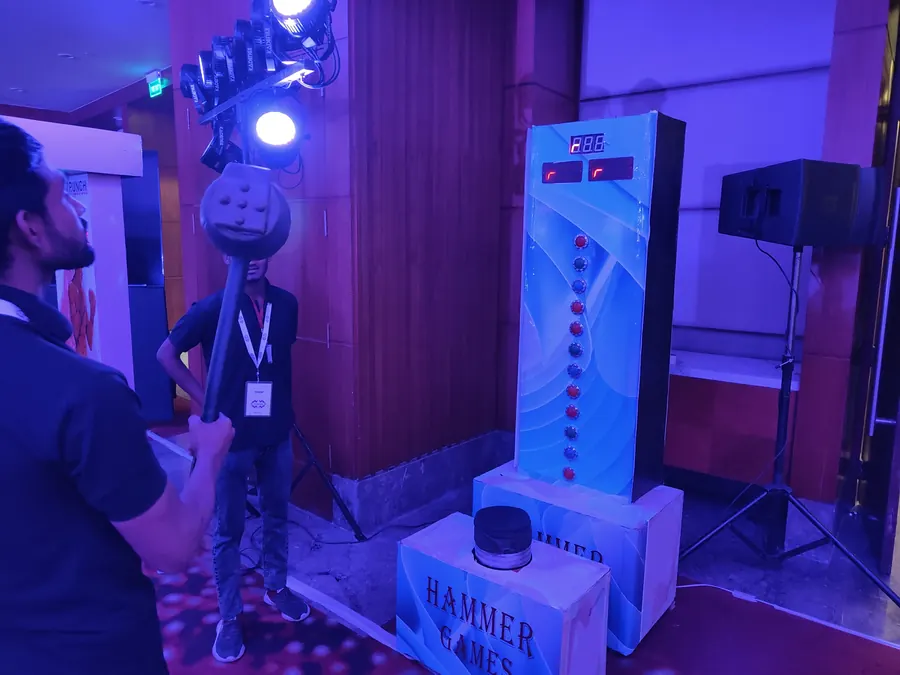 Hammer Arcade Game rental setup for parties and corporate events in Goa
