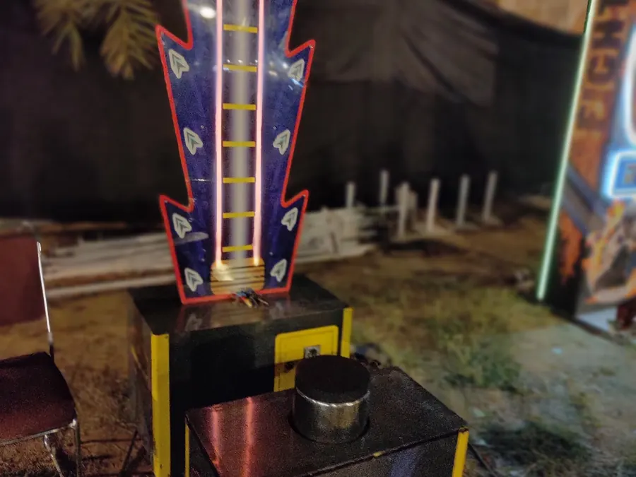Event-ready hammer arcade game setup by Page One Memories in Goa
