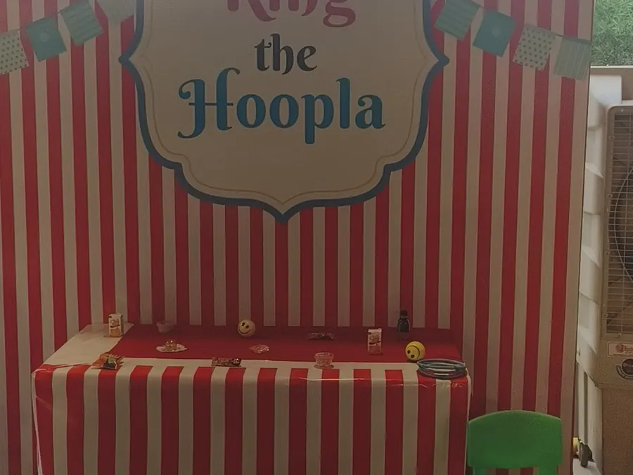 Hoopla Game setup prepared for an event in Goa