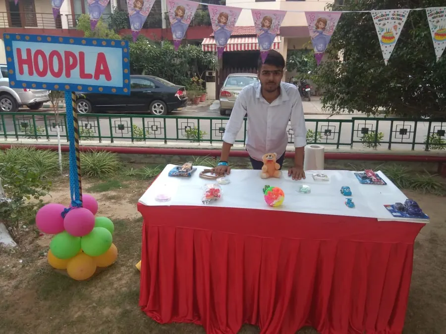Close view of hoopla game arranged at a Goa venue