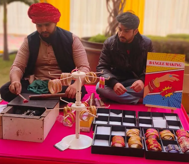 Lakh Bangles Stall Gurgaon