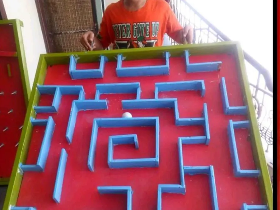 Maze Game setup prepared for an event in Goa