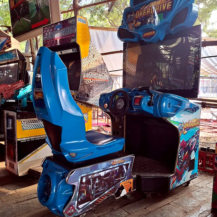 Car Race Arcade Game for big party games rental in Mumbai