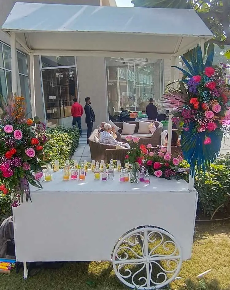 perfume making, live perfume stall Gurgaon