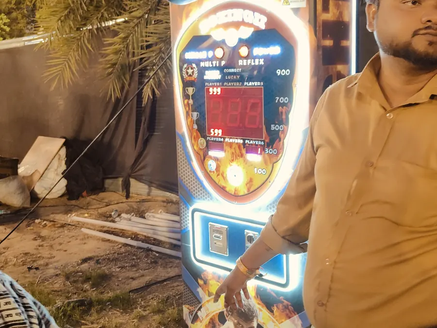 Power Punch Arcade Game rental setup for parties and corporate events in Goa