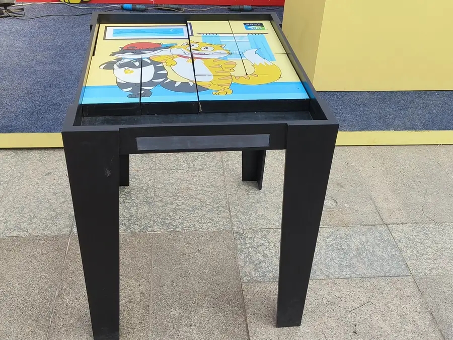 Close view of puzzle game arranged at a Goa venue