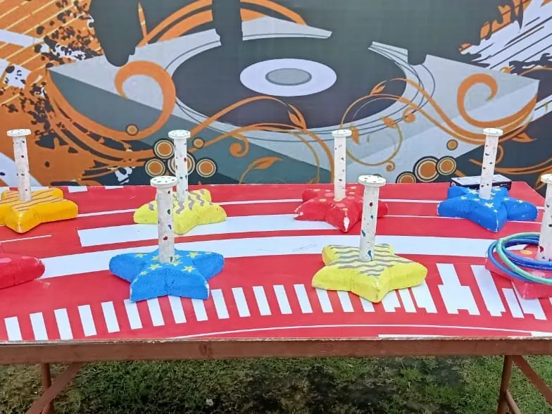 Ring Toss Game setup prepared for an event in Goa