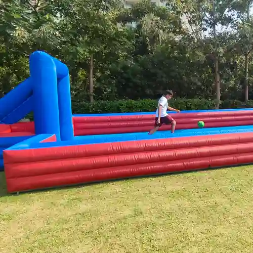 Slippery Football Game rental for outdoor events and Holi parties