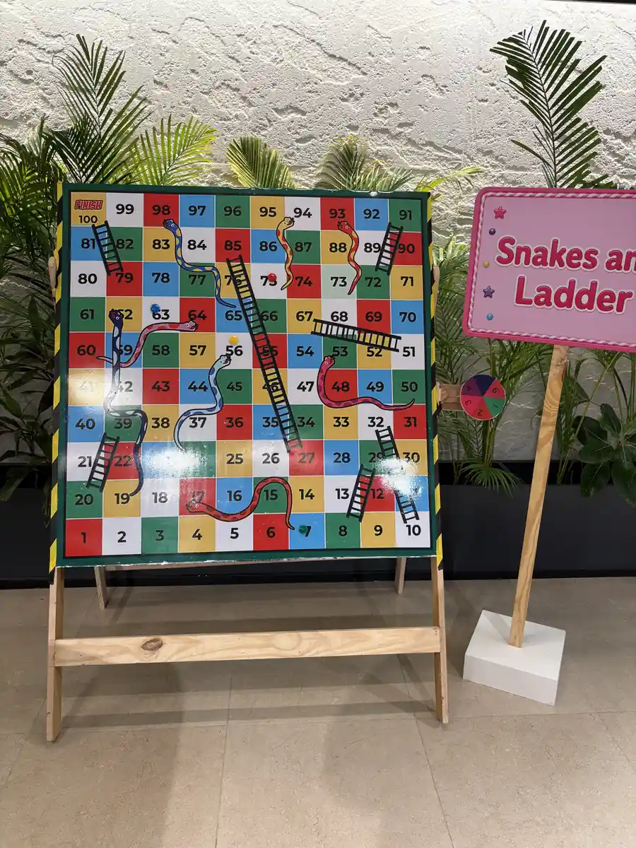 Giant Snake and Ladder Game for Events in Gurgaon party game in Gurgaon