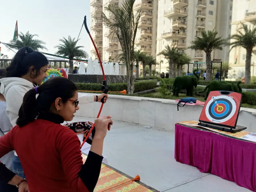Soft Archery Game setup prepared for an event in Kanpur