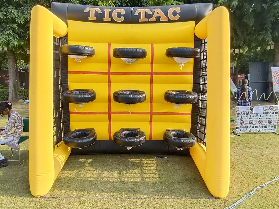 Tic Tac Toe Game setup prepared for an event in Goa