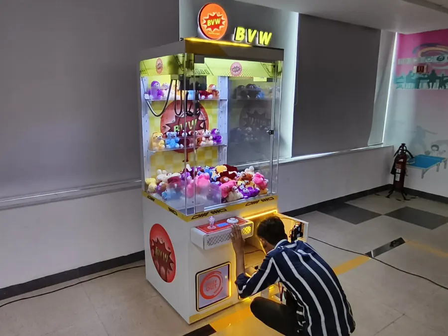 Toy Claw Machine rental setup for parties and corporate events in Delhi