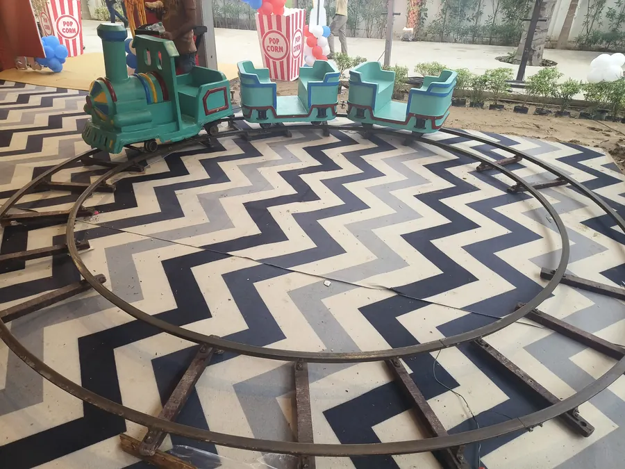 Train Ride setup prepared for an event in Goa