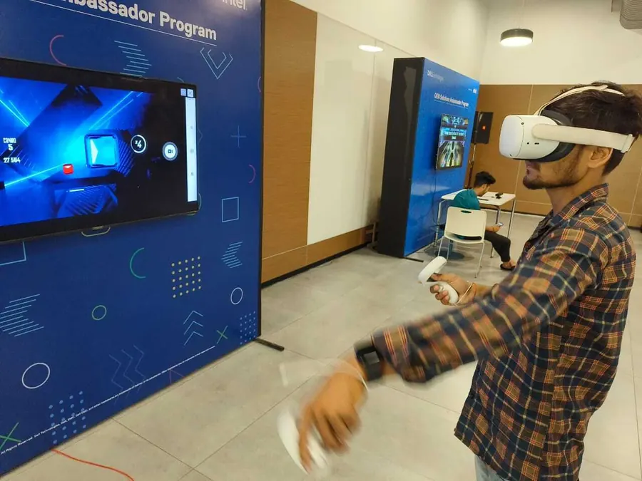 VR Games setup prepared for an event in Goa
