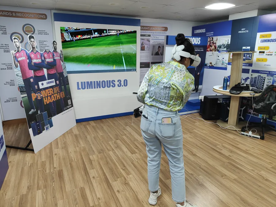 Close view of vr games arranged at a Goa venue