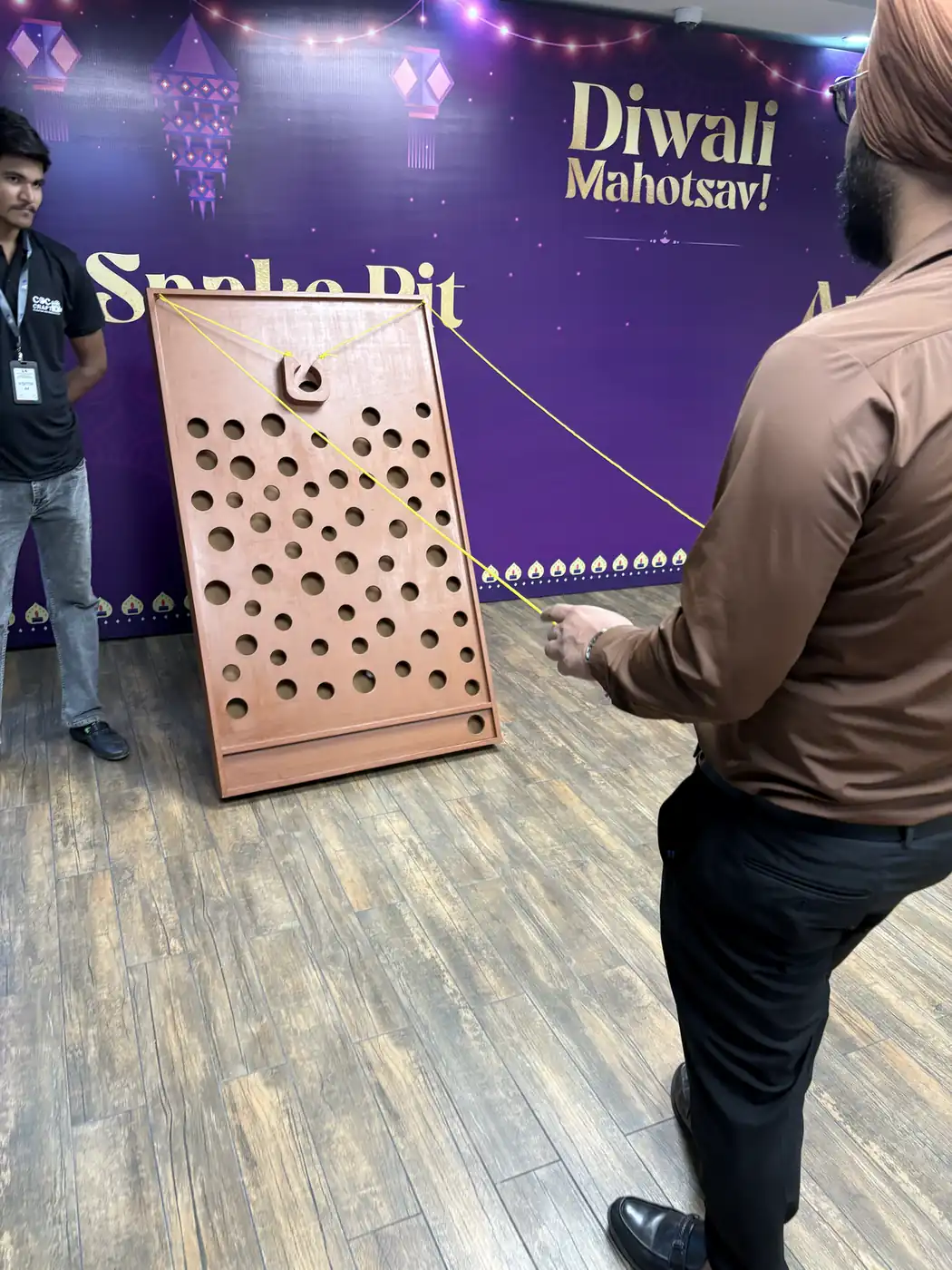 Air Stabilizer Snake Pit wooden game setup for events in Gurgaon