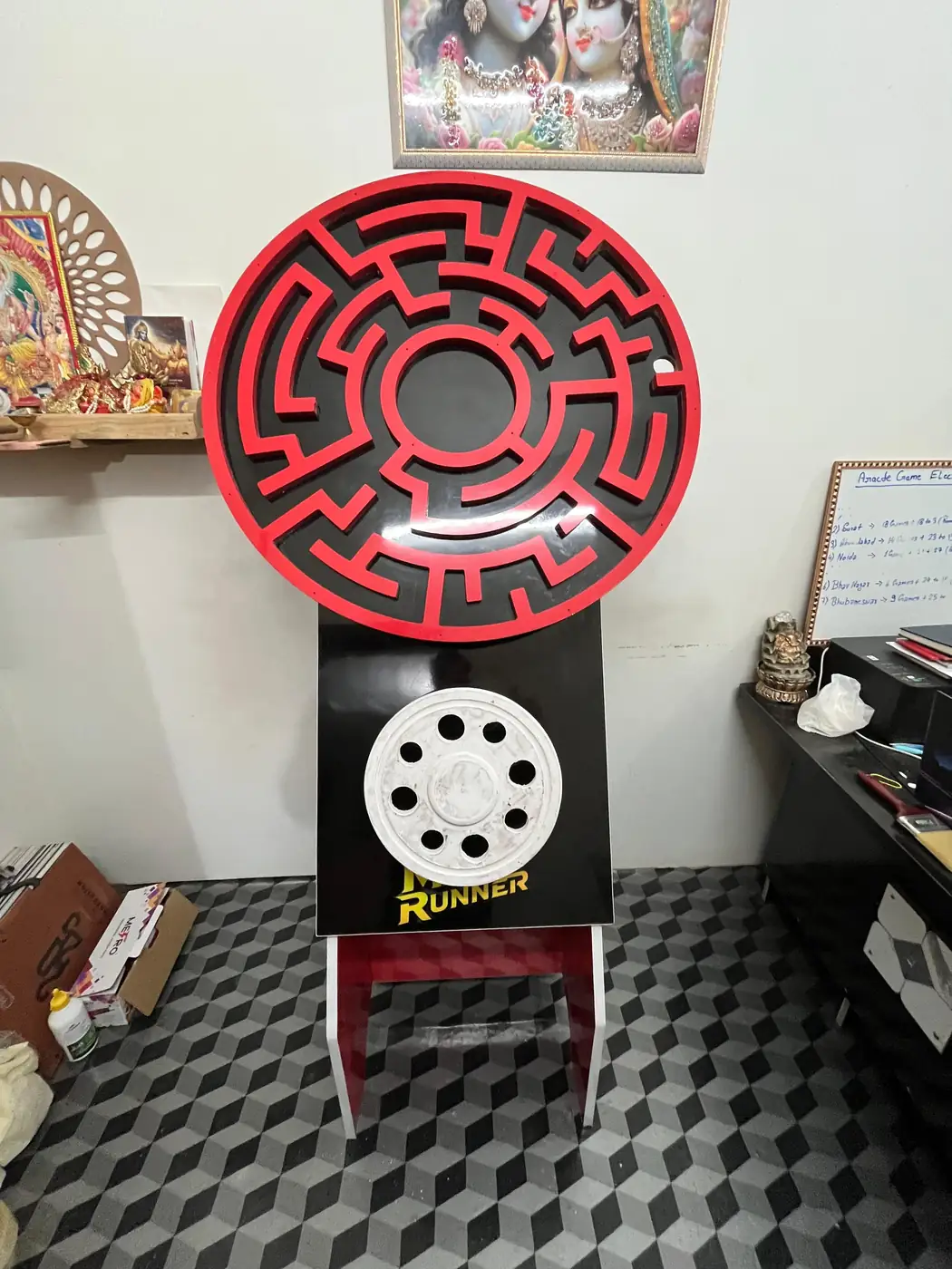 Maze Runner wooden game setup for events in Gurgaon
